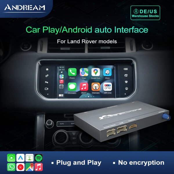 Tuning solution  Wireless Carplay OEM Adapter Dongle Interface Module Box For Land Range Rover Sport Evoque Vogue Discovery 4 Jaguar XE XF Android Auto Mirror