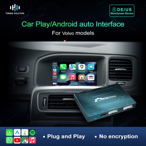 Tuning solution  Wireless Carplay OEM Adapter Dongle Car Box Android Auto Interface  Module For Volvo XC60 XC70 XC90 S60 S80 S90 V60 V70