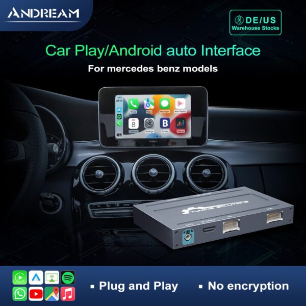 Tuning solution  Wireless CarPlay Android Auto MMI Interface Adapter Prime Retrofit For Mercedes Benz NTG 4.5 4.7 4.8 5.0 5.1 Mirror Link Navigation Box Kit