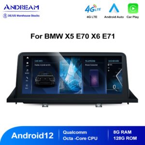 Tuning solution  10.25" Android 12.0 8G+128G Qualcomm Octa-core MultiMedia For BMW X5 E70 X6 E71 2007-2014 Car Radio Bluetooth Smart Navigation Video Player