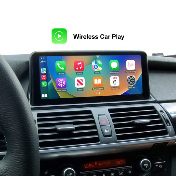 Tuning solution  10.25" Wireless Apple CarPlay Android Auto Car Multimedia For BMW X5 X6 E70 E71 E72 Original CCC CIC 2007-2013 Head Unit Touch Screen - Image 2