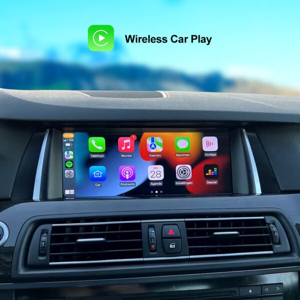 Tuning solution  10.25" Wrieless CarPlay Android Auto Car Multimedia For BMW Series 5 F10 F11 F18 CIC NBT Head Unit Video Touch Display Screen - Image 2