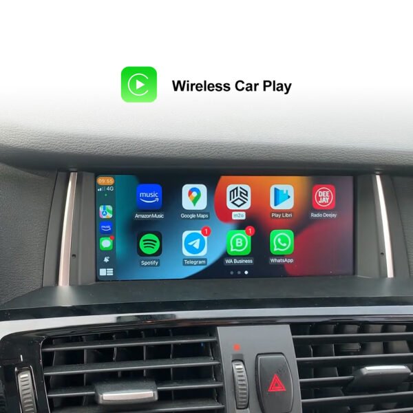 Tuning solution  8.8" Wireless Apple CarPlay Android Auto Multimedia For BMW X3 F25 X4 F26 CIC NBT Touch Screen Wifi Bluetooth GPS Idrive Steering Wheel - Image 2