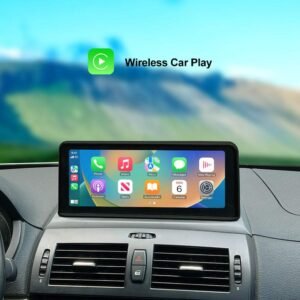 Tuning solution 10.25" Wireles CarPlay Android Auto For BMW X3 E83 2003-2010 Without Original Car System Multimedia Head Rear Camera Touch Screen