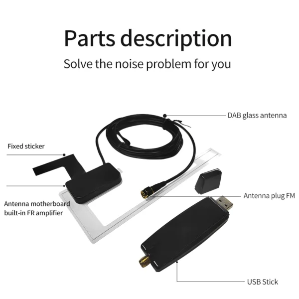Tuning solution Car DAB+ Tuner/Box for Android Car DVD USB Digital Audio Broadcasting Receiver with Antenna Works for Europe android - Image 5