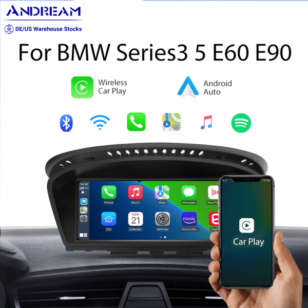 Tuning solution  8.8" Wireless CarPlay Android Auto Head Unit Multimedia For BMW Series3 5 E60 E61 E63 E64 M5 E90 E91 E92 E93 M3 CCC CIC Touch Screen