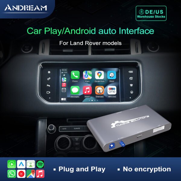 Tuning solution  Wireless CarPlay & Android Auto Interface Module Box Land Rover Sport, Evoque, Vogue, Discovery 4, and Jaguar XE, XF Models