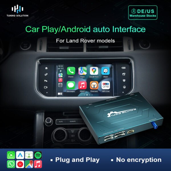 Tuning solution Wireless Carplay Interface Module Box For Land Range Rover Sport Evoque Vogue Discovery 4 Jaguar XE XF Android Auto Mirror Navigation Box