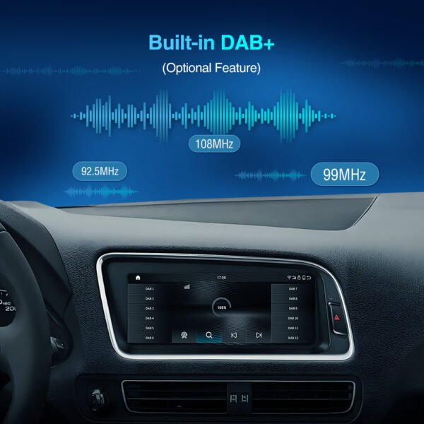 Tuning solution 8.8 inch Touch screen for Audi A4 S4 A5 S5 Q5 B8 Upgrade for Wireless CarPlay Android Auto Head Unit - Image 2