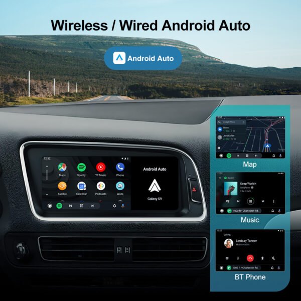 Tuning solution 8.8 inch Touch screen for Audi A4 S4 A5 S5 Q5 B8 Upgrade for Wireless CarPlay Android Auto Head Unit - Image 6