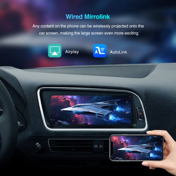 Tuning solution 8.8 inch Touch screen for Audi A4 S4 A5 S5 Q5 B8 Upgrade for Wireless CarPlay Android Auto Head Unit - Image 7