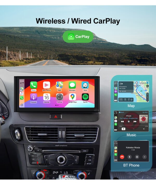 Tuning solution 10.25 12.3 inch Wireless CarPlay Multimedia Linux Screen Android Auto for Audi A1 A3 A4 A5 A6 A7 A8 Q2 Q3 Q5 Q7 Airplay Autolink Function - Image 2