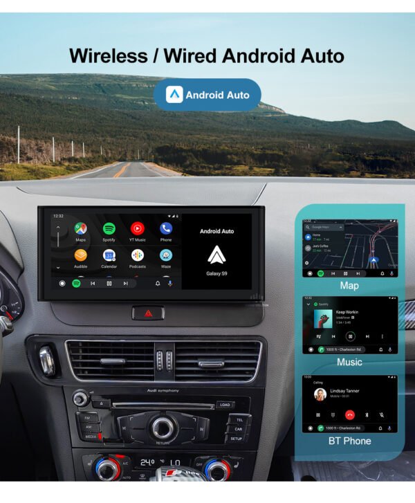 Tuning solution 10.25 12.3 inch Wireless CarPlay Multimedia Linux Screen Android Auto for Audi A1 A3 A4 A5 A6 A7 A8 Q2 Q3 Q5 Q7 Airplay Autolink Function - Image 3
