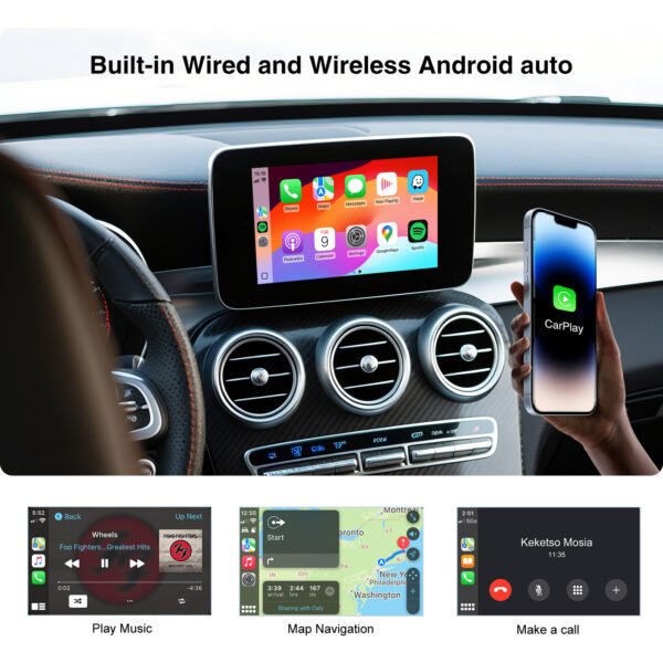 Tuning solution Wireless CarPlay CarPlay and Android Auto MMI Adapter for Mercedes NTG5.0 A B C E S Class GLA GLC GLE GLS Retrofit Kit Box - Image 6