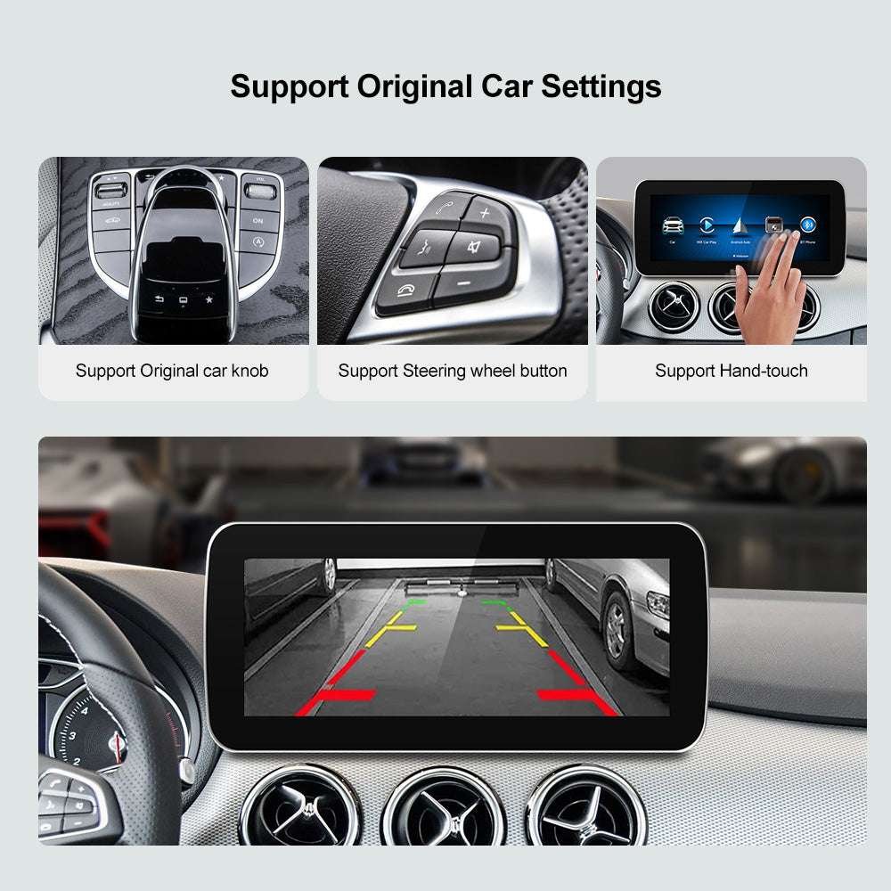 Tuning solution Wireless Carplay/Android Auto 10.25'' 12.3 '' Touchscreen Multimedia For Mercedes Benz NTG5.0/NTG5.1/NTG5.2 B E C GLE W167 W212 W246 W205 W176 - Image 2
