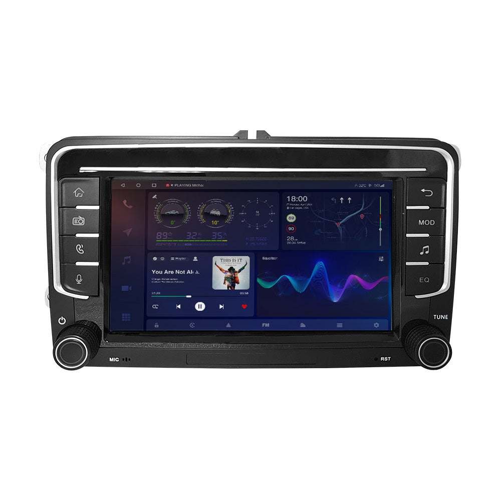 Tuning solution 7" Android 14 Car Radio GPS For VW Volkswagen Skoda Octavia Golf Touran Passat Polo Jetta SEAT Radio Player Carplay Multimedia DVD Player - Image 4