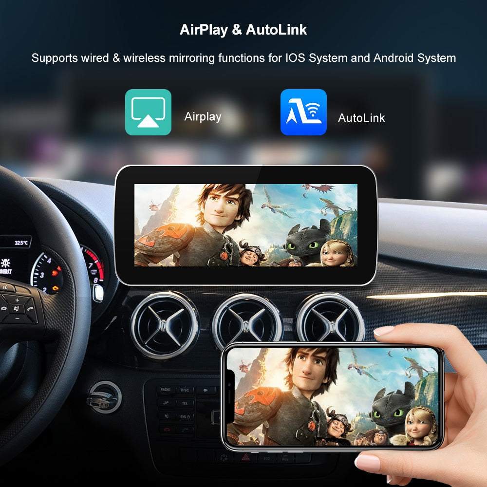 Tuning solution Wireless Carplay/Android Auto 1920*720 10.25'' 12.3 '' Touchscreen Multimedia For Mercedes-Benz 2008-2012 Ntg 4.0 Autoradio Gps Navigatie - Image 3