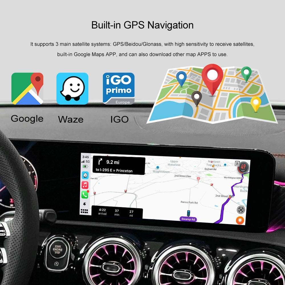 Tuning solution Android 13.0 Multimedia Navigation Box 8GB+128GB Wireless CarPlay Android Auto For Mercedes Benz NTG A B C GLA GLB GLC Class NTG 5.5/6.0 - Image 3