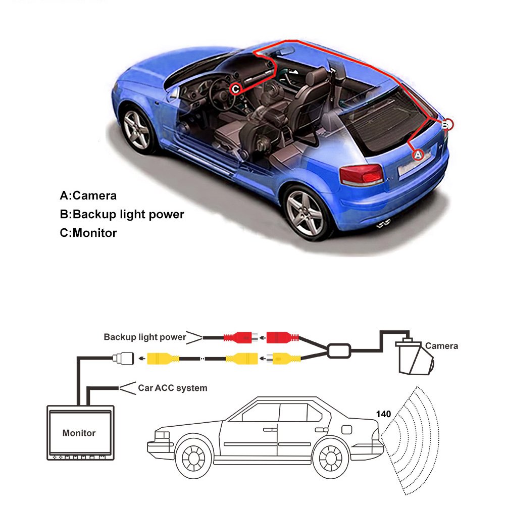 AHD 1080P Car Rear View Trunk Handle Camera For Volkswagen VW Passat Golf Polo B6 B7 Jetta Tiguan Touareg Audi A3 A4 A5 A6 - Image 6