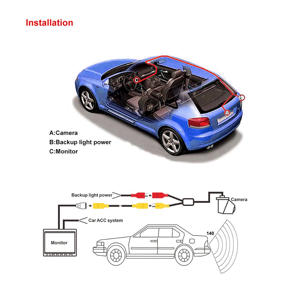 AHD format camera 1080P,Applicable to 11 models of Audi A6L, 11/12 models of Audi Q7, 11/12 models of A3 - Image 6