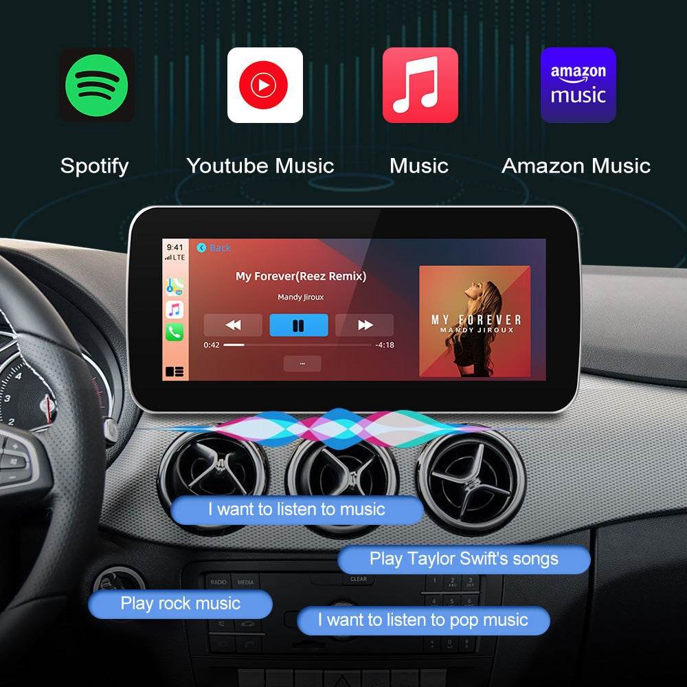 Tuning solution Wireless Carplay/Android Auto 10.25'' 12.3 '' Touchscreen Multimedia For Mercedes Benz NTG5.0/NTG5.1/NTG5.2 B E C GLE W167 W212 W246 W205 W176 - Image 4