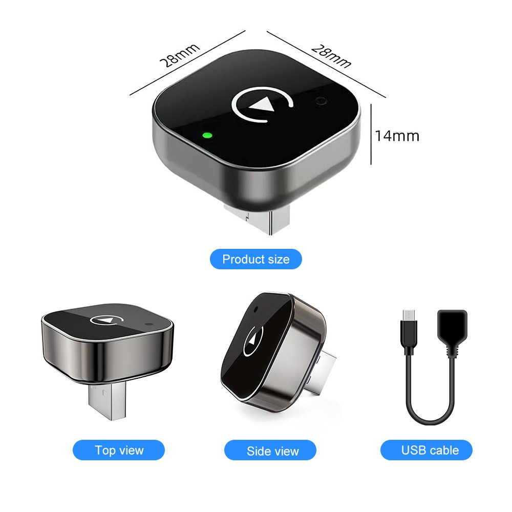 2 in 1 New Android Auto Wireless Carplay USB Mini Adapter Dongle Smart Box Upgrade Bluetooth5 For Volvo Benz Mg Kia Chery VW Touareg Toyota Hyundai - Image 6