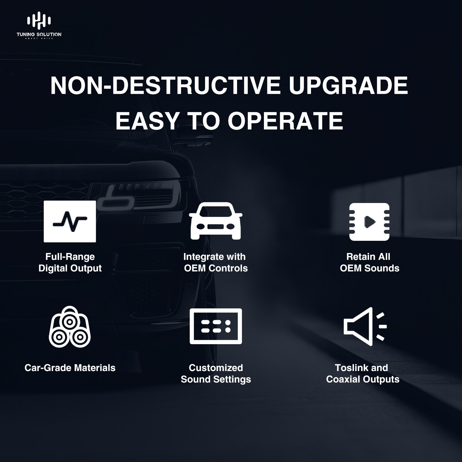 Tuning solution Fibre Optic Amplifier Adaptor Audio OEM DSP Upgrade Interface Kit Ethernet For Jaguar Land Rover Discovery 4 Sport Evoque Car Stereo Sound Tuning - Image 2