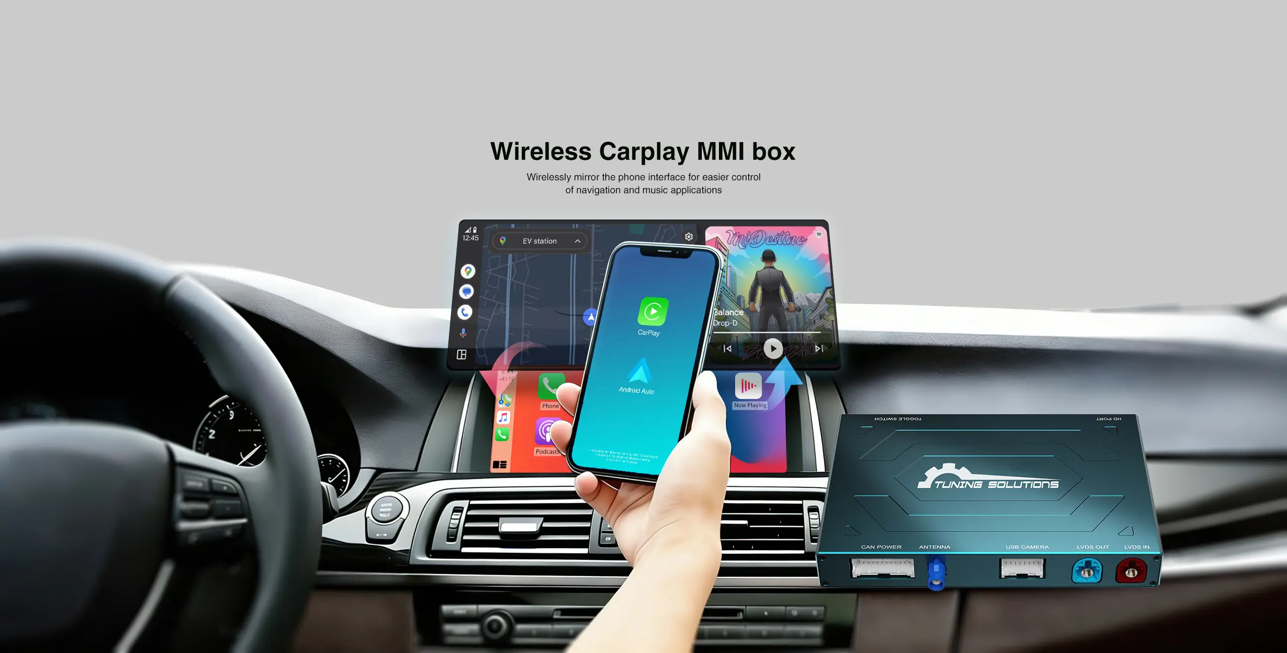 CarPlay Android Auto Box Banner