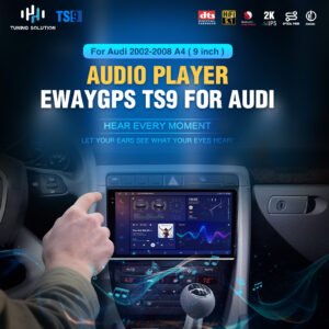 Protable Android14.0 For Audi A4 S4 RS4 B6 2003-2008 Car Radio With Wireless Carplay and Android Auto 9 Inch Touchscreen GPS Device Vehicles