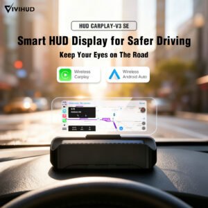 Wireless CarPlay & Android Auto Dual-System HUD High-Definition Projection Navigation Bluetooth Music Remote Control Stay Focused While Driving